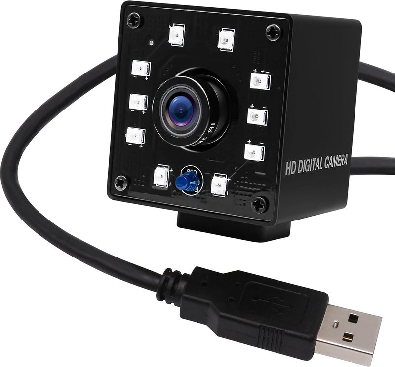 SVPRO 1080P Night Vision USB Camera CMOS OV2710 IR LED Infrared Webcam with IR Cut HD Surceillance Camera 3.6mm Lens Mini Cam with Metal Casing for Android Windows Linux Mac Raspberry - Image 1